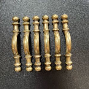 Amerock Antique Brass Ball End Cabinet Pull Handles -1